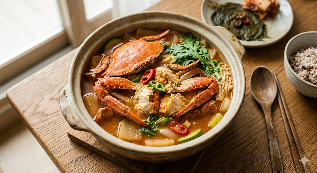 완성된 편스토랑 문정희 엄마표 꽃게탕의 맛있는 모습