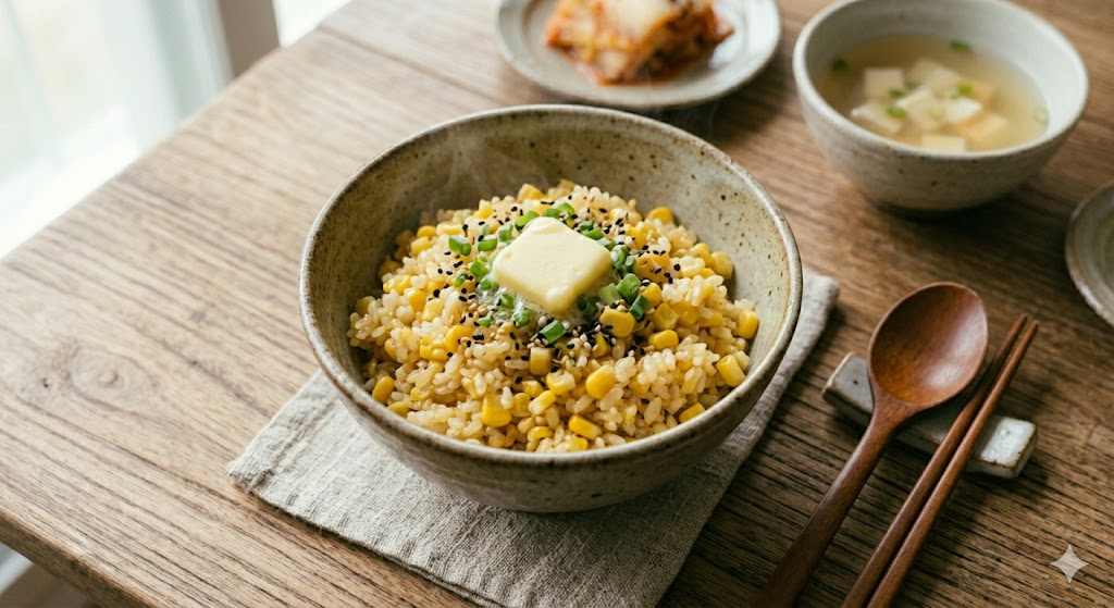 Trendy Korean Food: Sweet Corn Butter Pot Rice (초당옥수수 버터솥밥) Recipe