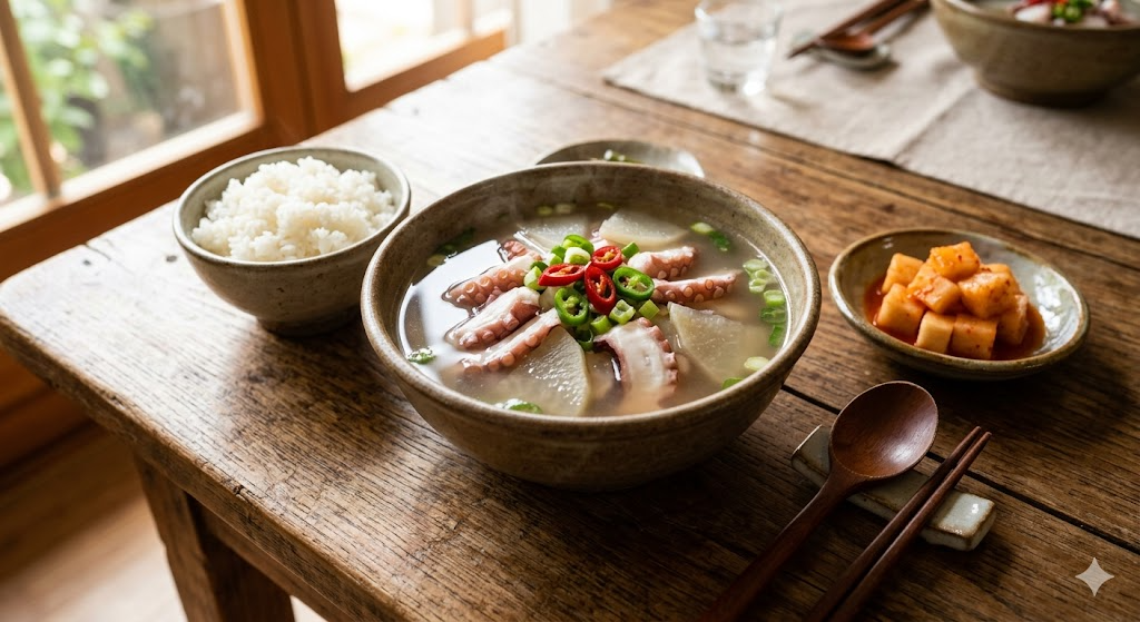 🐙 Healthy Korean Food: Octopus Soup (문어곰탕) Recipe for Ultimate Comfort