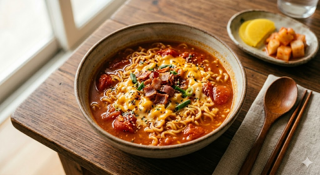🍜 Viral Korean Food: Spicy Buldak Tomato Soup Noodles (불닭토마토탕면) – The Ultimate 10-Minute Comfort Meal HTML: The Viral SNS Flavor Everyone's Obsessed With! Spicy & Tangy Addictive Buldak Tomato Soup Noodles Recipe