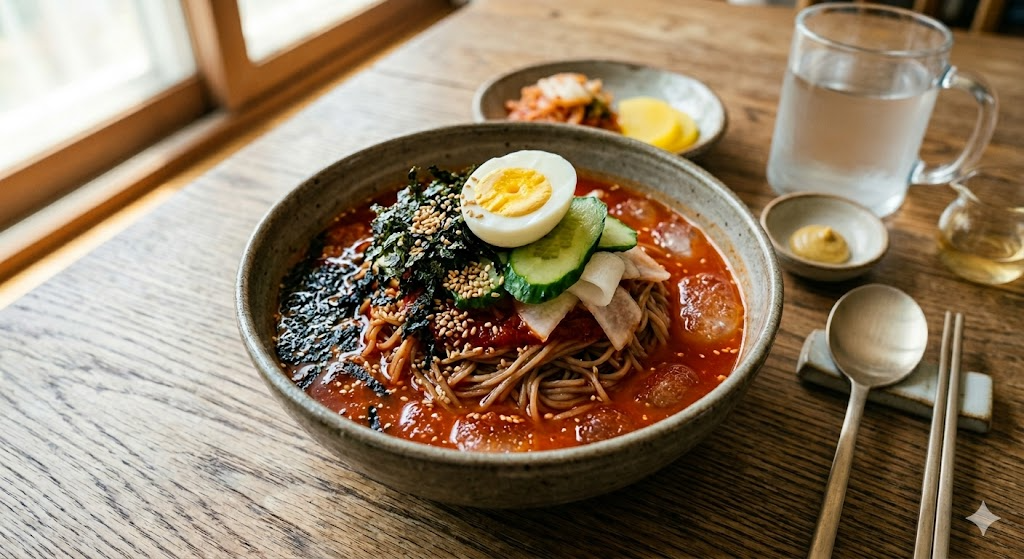 Spicy Korean Food: Easy Buldak Naengmyeon (불닭냉면) Recipe for a Spicy Kick