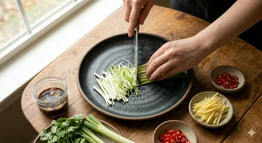 광동식 우럭찜 조리 과정 2단계