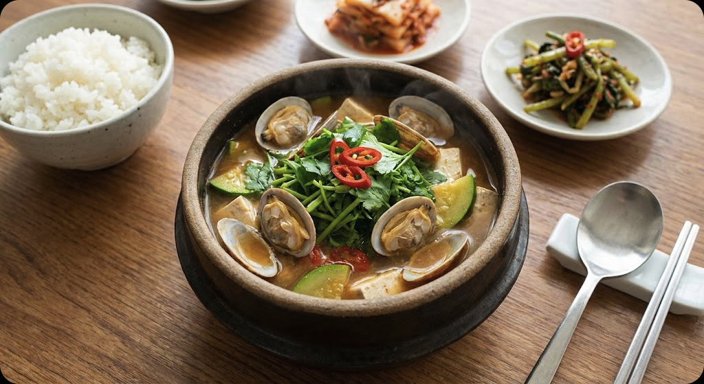 🌿실패 없는 향긋한 냉이 바지락 된장찌개 레시피 비결