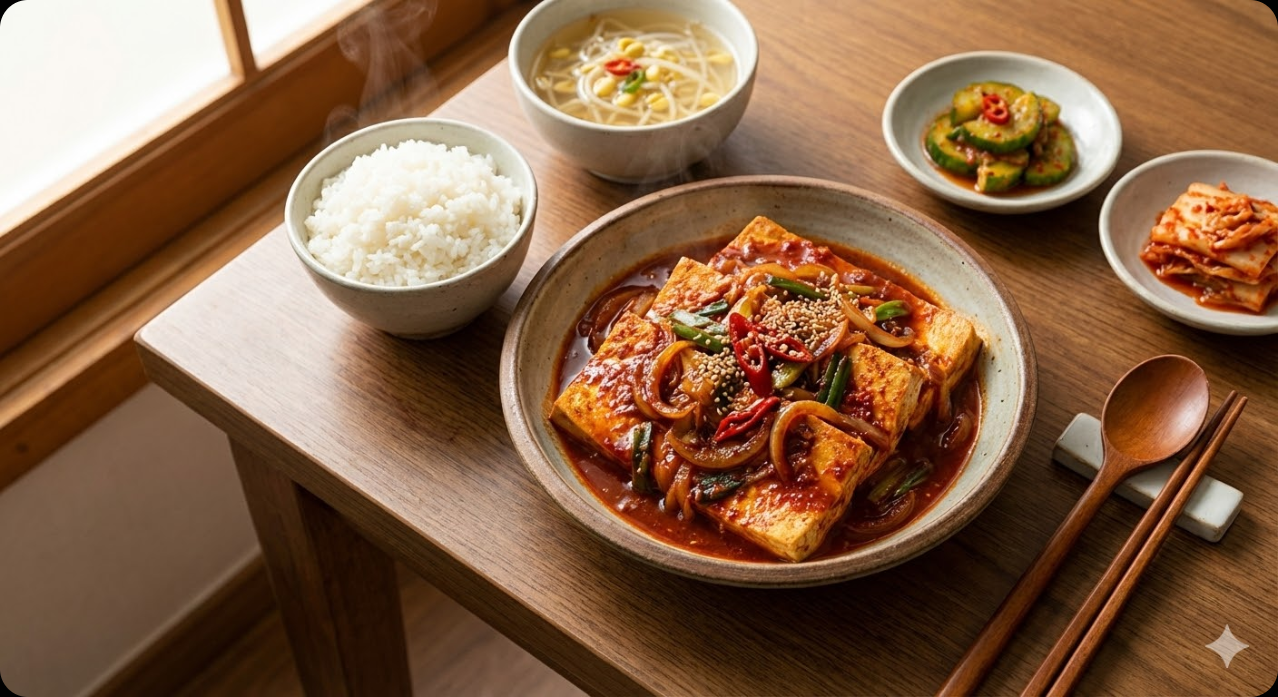 🍱밥 두 공기 순삭! 양념장이 참 맛있는 두부조림 비법