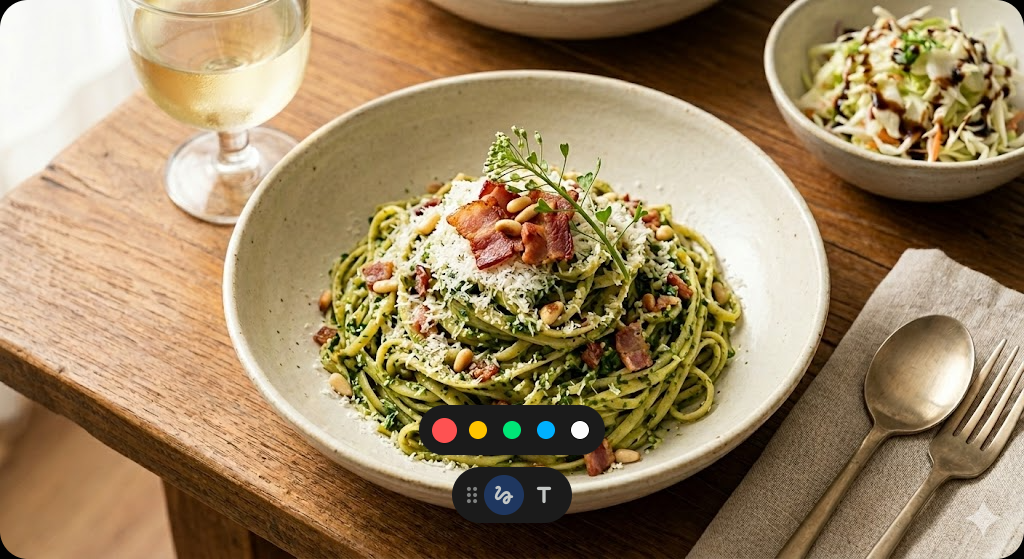 🌿입안 가득 봄내음! 향긋한 냉이 페스토 파스타 한 그릇