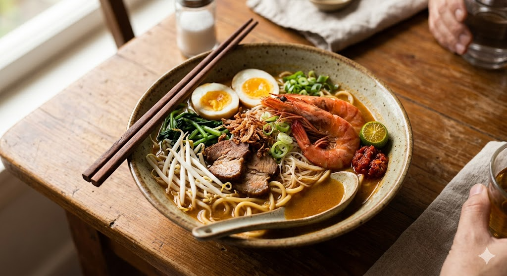🍲한입에 반함! 싱가포르식 새우국수(상하미) 레시피