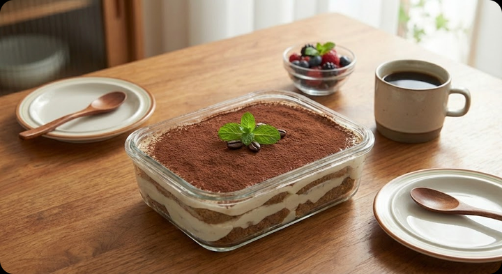 🧁10분 완성 노오븐 요거트 티라미수 만들기 황금비율