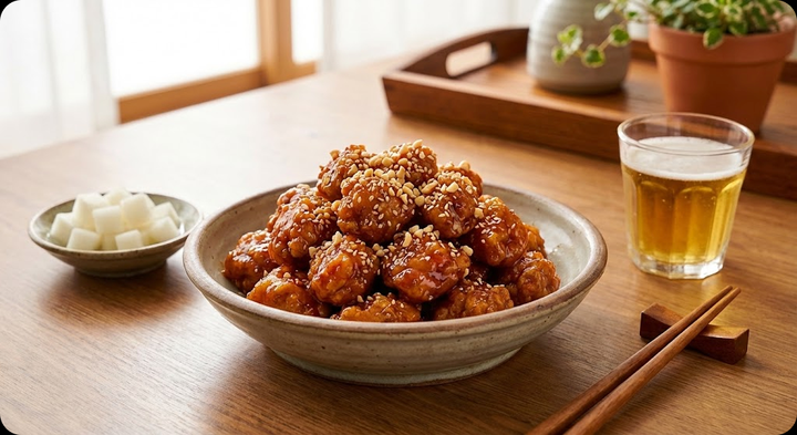 🍗실패 없는 한국식 팝콘치킨 황금비율 레시피