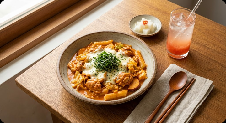 🍗SNS 난리난 로제 닭갈비, 우유만 넣으면 끝