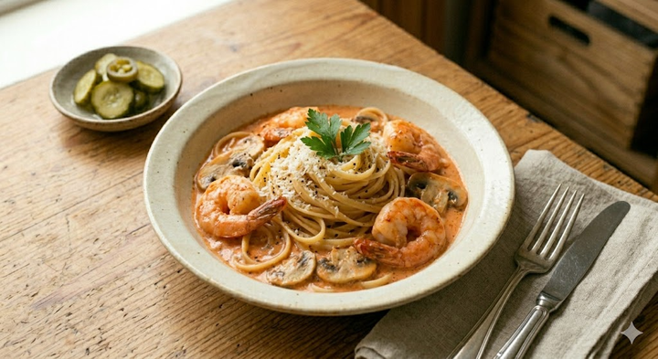 🍝입안에서 톡톡 터지는 쉬림프 로제 파스타 비법 소스