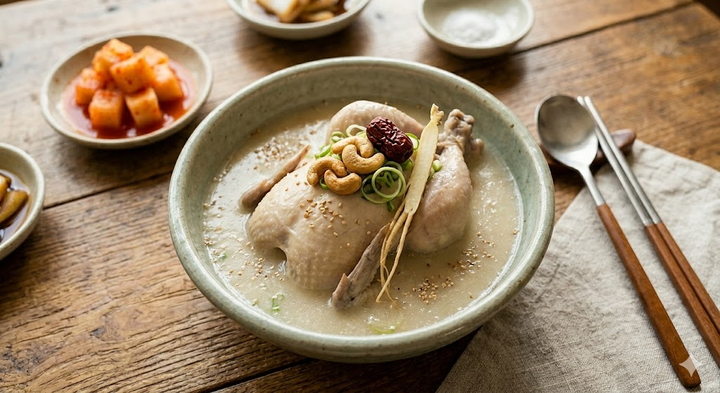 🥣국물이 끝내주는 캐슈너트 삼계탕, 고소함의 신세계